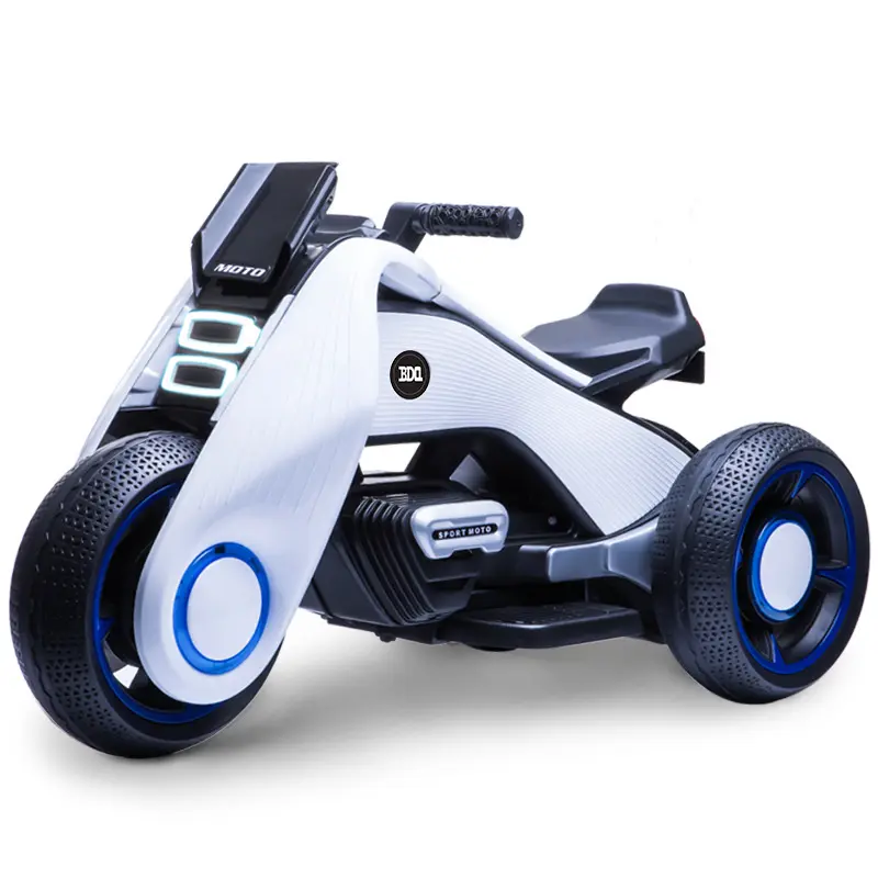 รถมอไซค์ Tricycl สำหรับเด็ก,แบตเตอรี่รถเด็กเล่นไฟฟ้าไดรฟ์คู่ขนาดใหญ่