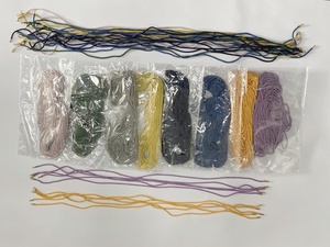定制优质1毫米2毫米3毫米弹性人造丝绳带金属夹复活节彩蛋绳尼龙挂绳 - Product Image 5