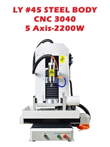 3040数控刳刨机XYZAC 5Axis 45 # 钢数控2.2kw钢结构闭环或伺服电机雕刻铣削切割机 - Product Image 2