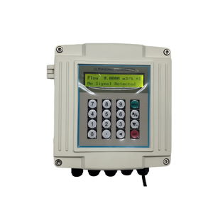 Caudalímetro ultrasónico de montaje en pared de segmento de tubo enchufable externo de capaz de medir la temperatura - Product Image 1