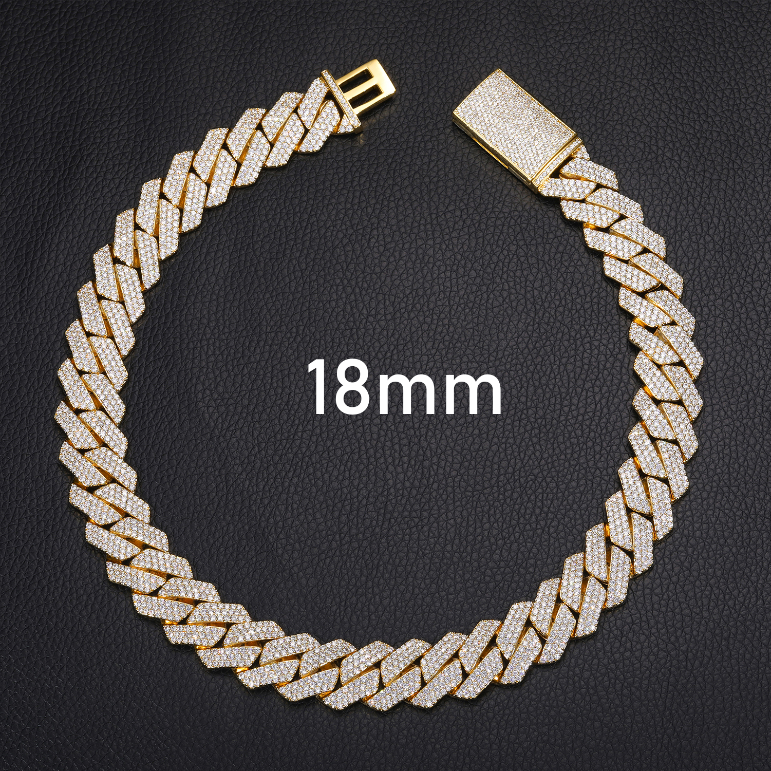 18 mm 3 file d'oro