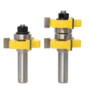 Carbide Tipped Woodworking Tenon <strong>Cutter</strong> Panel and Floor <strong>Cutter</strong> <strong>T</strong> &amp; <strong>G</strong> Router Bits - Product Image 1