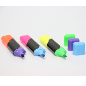 Penna evidenziatore personalizzata colori pastello scalpello punta evidenziatori pennarello 18 colori assortiti a base d'acqua asciugatura rapida - Product Image 2