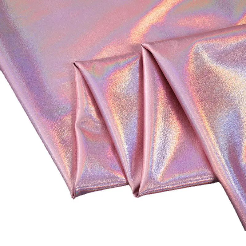 wholesale foil fabric polyester nylon 4 way stretch gold pink blue silver garment bronzed glitter costume clothing fabric