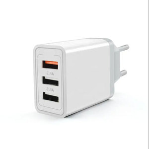 Factory Wholesale PD18W QC 3.0 US and Europe <strong>Plug</strong> 3 USB Ports <strong>Multi</strong> Compatible Fast Charging Travel Phone <strong>Adapter</strong> Wall Charger - Product Image 5