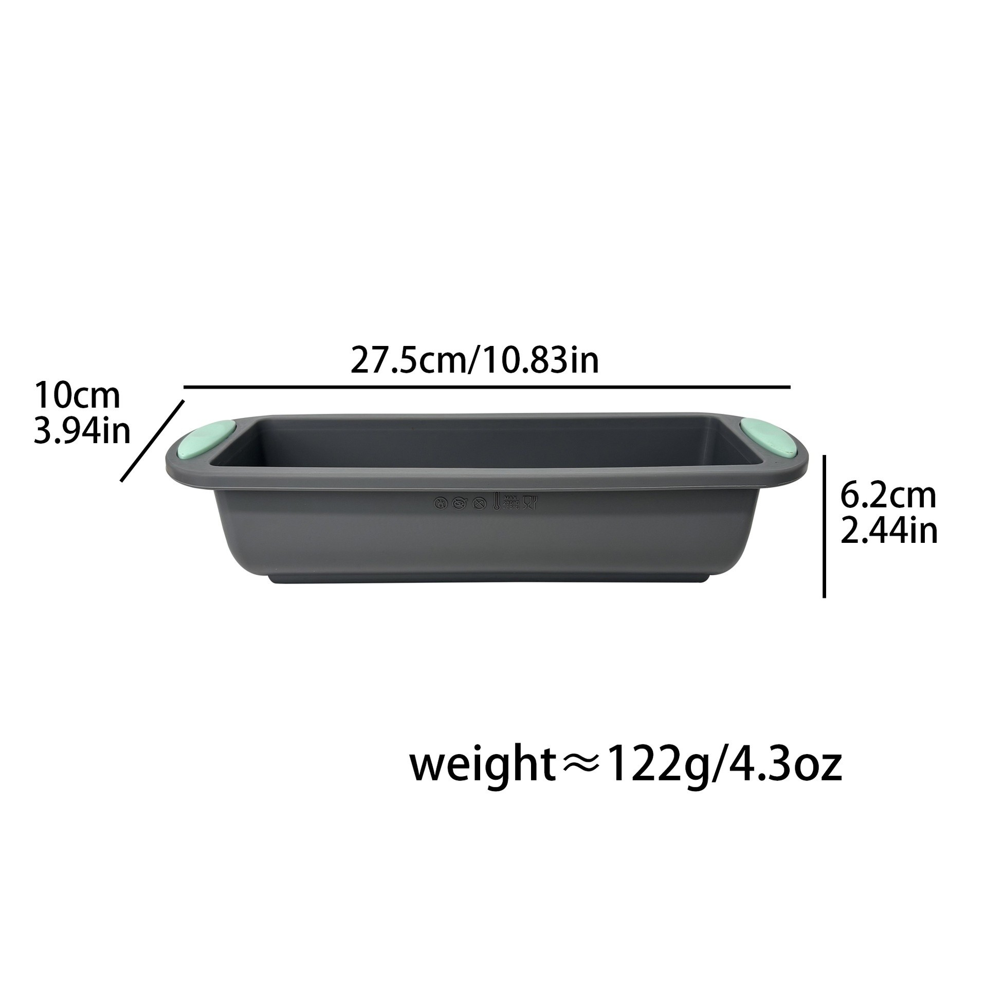 Two-Tone Small Oval Loaf Pan
