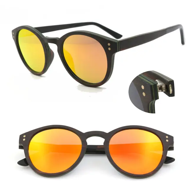 Gafas de sol clásicas de madera para hombre y mujer, montura de madera de alta calidad, superventas