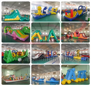 10 mét dài Inflatable PVC nước trở ngại khóa học cho người lớn và trẻ em hồ bơi công viên nước thiết bị để bán - Product Image 3