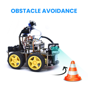 Hot sell Keyestudio <strong>Raspberry</strong> <strong>Pi</strong> 4B Robot <strong>Smart</strong> Car Kit for 4kit - Product Image 2