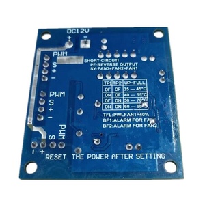 DC 12V 5A PWM PC CPUファン温度制御速度コントローラボードスピードコントローラ温度プローブノズル - Product Image 3