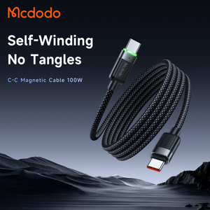 Mcdodo 200เก็บข้อมูลแม่เหล็ก USB C TO C สาย60W PD ชาร์จเร็วสำหรับ iOS คอมพิวเตอร์กล้อง Braid ป้องกัน1.2m สาย USB - Product Image 2