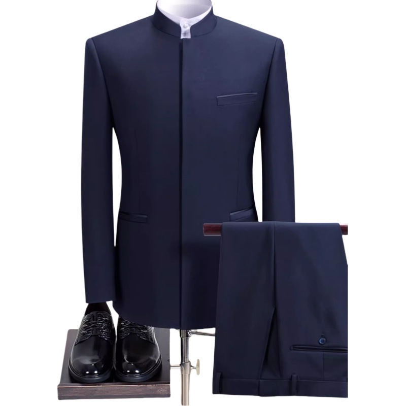 Blue dark placket