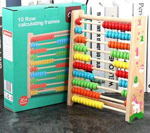 XUX Baby <span class=keywords><strong>Math</strong></span> Lernspiel zeug Holz 3D Spielzeug Kinder lernen Kinder Abacus Zähl rahmen Mathe Spielzeug