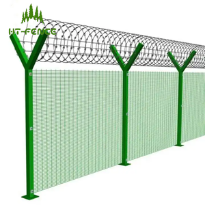 HT-FENCE fabrika doğrudan satış özelleştirilmiş y-şekilli yüksek güvenlik çit Anti tırmanın yüksek kaliteli 358 çit - Product Image 1