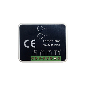 12V-24V приемо-плата контроллера многочастотный Универсальный 2 канальный приемник 300-868 МГц RX мульти открывателя гаражных дверей приемник - Product Image 6