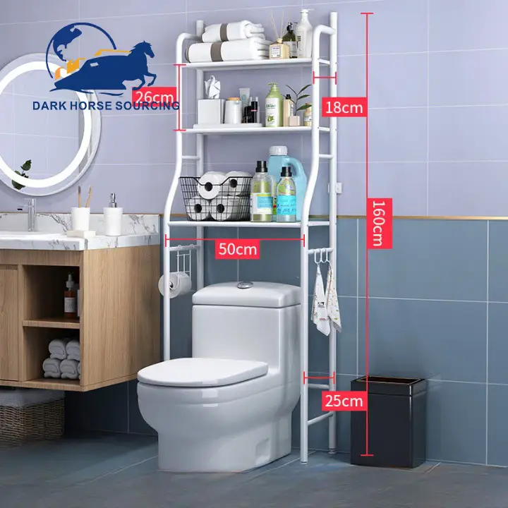 Mensola del supporto di lavaggio dello scaffale della toilette dello scaffale di immagazzinaggio della cucina del bagno regolabile di vendita calda