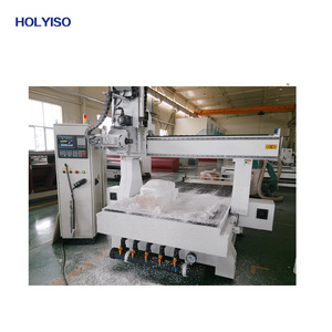 4 оси 1325 ATC CNC маршрутизатор для мебели для изготовления деревянных дверей шкафа 3D форма из пенопласта MDF акриловая резка KI1325K PLC Core - Product Image 2