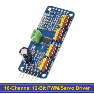 TZT 16 kanallı 12 bit PWM/Servo sürücü-I2C arayüzü-PCA9685 Arduino ahududu Pi DIY Servo kalkan modülü için