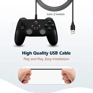 Mini-PC-Griff USB-Verbindung Joypad BETOP D2E Beitong Game Controller für PS3/PC/TV-Box/Steam Wired Gamepad - Product Image 4
