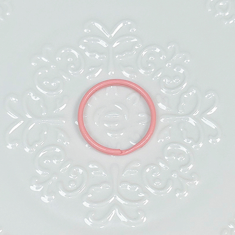 Porte-clés ouverture 25 mm - rose