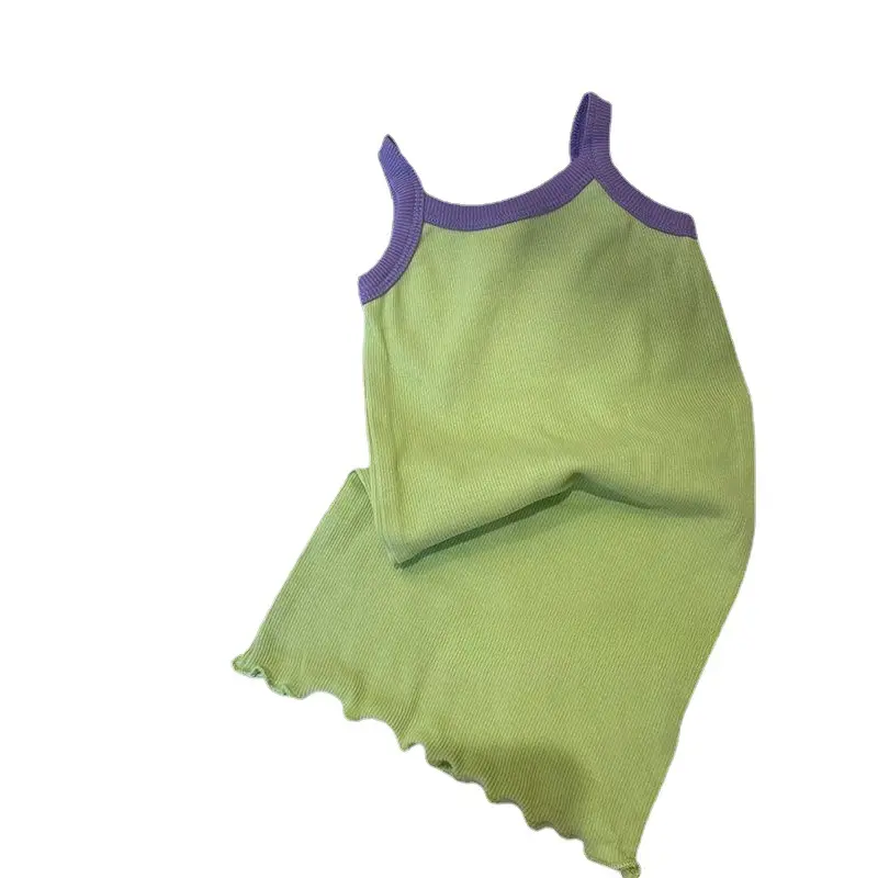 Linen Fabric Baby Dress 100% Cotton Long Slip Skirt For Baby Girl Dresses1-7 Years