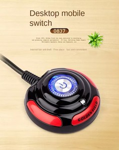 <strong>Computer</strong> Switch Power Supply On/off Reset HDD Push Round Big Button Switch with 160cm Cable Bracket for Desktop PC <strong>Computer</strong> Host - Product Image 4