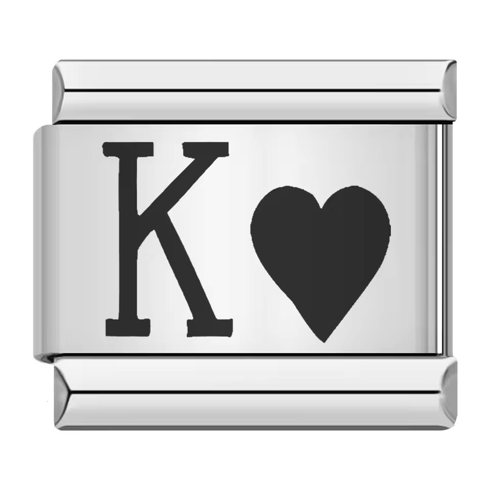 K Heart silvery