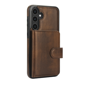 三星Galaxy S23 S23超钱包强磁卡钱包真皮手机套防震卡座套 - Product Image 2