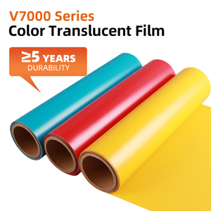 V7000半透明ビニール粘着バッキングサイン & グラフィックフィルムが暗い発光昼と夜の看板ビニールで光る - Product Image 6