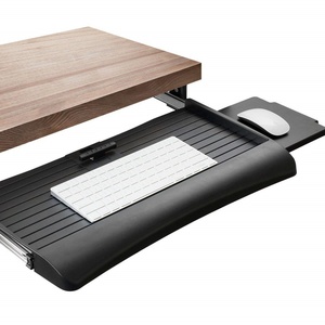 Cajón de teclado de metal deslizante de 21 pulgadas de ancho con plataforma de ratón bandeja de ordenador debajo del mostrador - Product Image 1