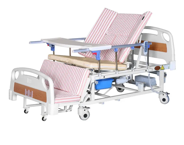 공장 가격 수동 전기 통합 다기능 방지 사이드 슬라이드 사이드 롤오버 의료 간호 침대 병원