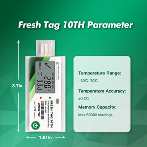 Registrador de datos de temperatura y humedad de un solo uso para cadena de frío - Product Image 3