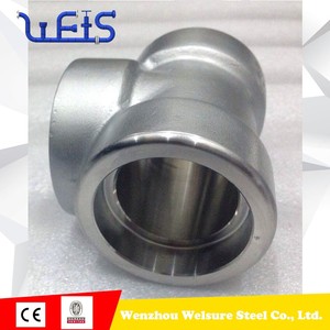 Ống lắp <span class=keywords><strong>TEE</strong></span> <span class=keywords><strong>SW</strong></span> 15A 3000 # F316 ASME b16.11 thép không gỉ - Product Image 3