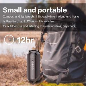 TG117 Outdoor Speaker Waterproof Portable Wireless Column Loudspeaker Box Support TF Card FM Radio Aux <strong>Input</strong> - Product Image 4