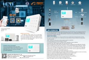 最新的触摸屏WiFi + GSM 2G 4g云服务器报警系统，带有线和无线区域，用于家庭自动化 - Product Image 3
