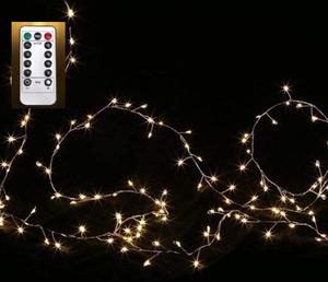 Guirnalda de luces LED a prueba de agua, con temporizador de 8 modos, alimentada por USB, control remoto, 100 unidades - Product Image 2