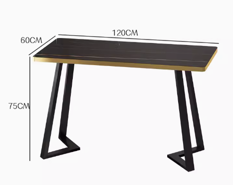 120*60*75cm V leg table