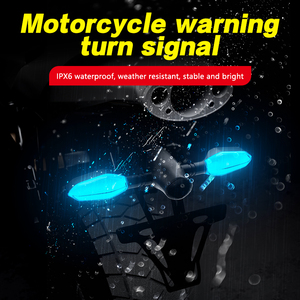 New <strong>LED</strong> Turn Signal Light RGB Color DRL Amber Underglow Projection Lamp Sequential Flowing Flash Indicator Light for Motorcycle - Product Image 4