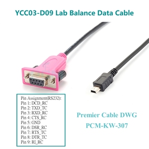 สายเคเบิลข้อมูลขนาดเล็กแบบ USB ไปยัง RS232ในแล็บสายเคเบิลวิเคราะห์ความสมดุลพร้อมชิป FTDI เครื่องพิมพ์เครื่องชั่งอิเล็กทรอนิกส์ที่เข้ากันได้กับ YCC03-D09 Sartorius - Product Image 3