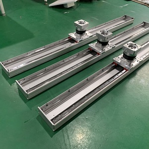 Heavy Duty CNC Motorized XYZ Gantry Robot System Rack <strong>and</strong> Pinion Guideway <strong>Slide</strong> Table Stage Actuator <strong>Linear</strong> Module Guide <strong>Rail</strong>