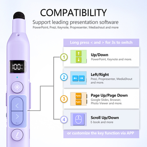 <span class=keywords><strong>2025</strong></span> xu hướng norwii N21 BLE không dây Clicker OEM tùy chỉnh dài khoảng cách con trỏ laser telescoping thuyết trình không dây - Product Image 5