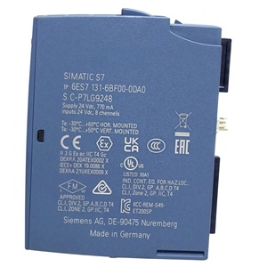 6ES7131-6BF00-0DA0 SIMATIC ET 200SP, Módulo de entrada digital, DI 8x 24VDC Módulo de entrada digital de alta velocidad Plc Entrada diferencial Plc - Product Image 3