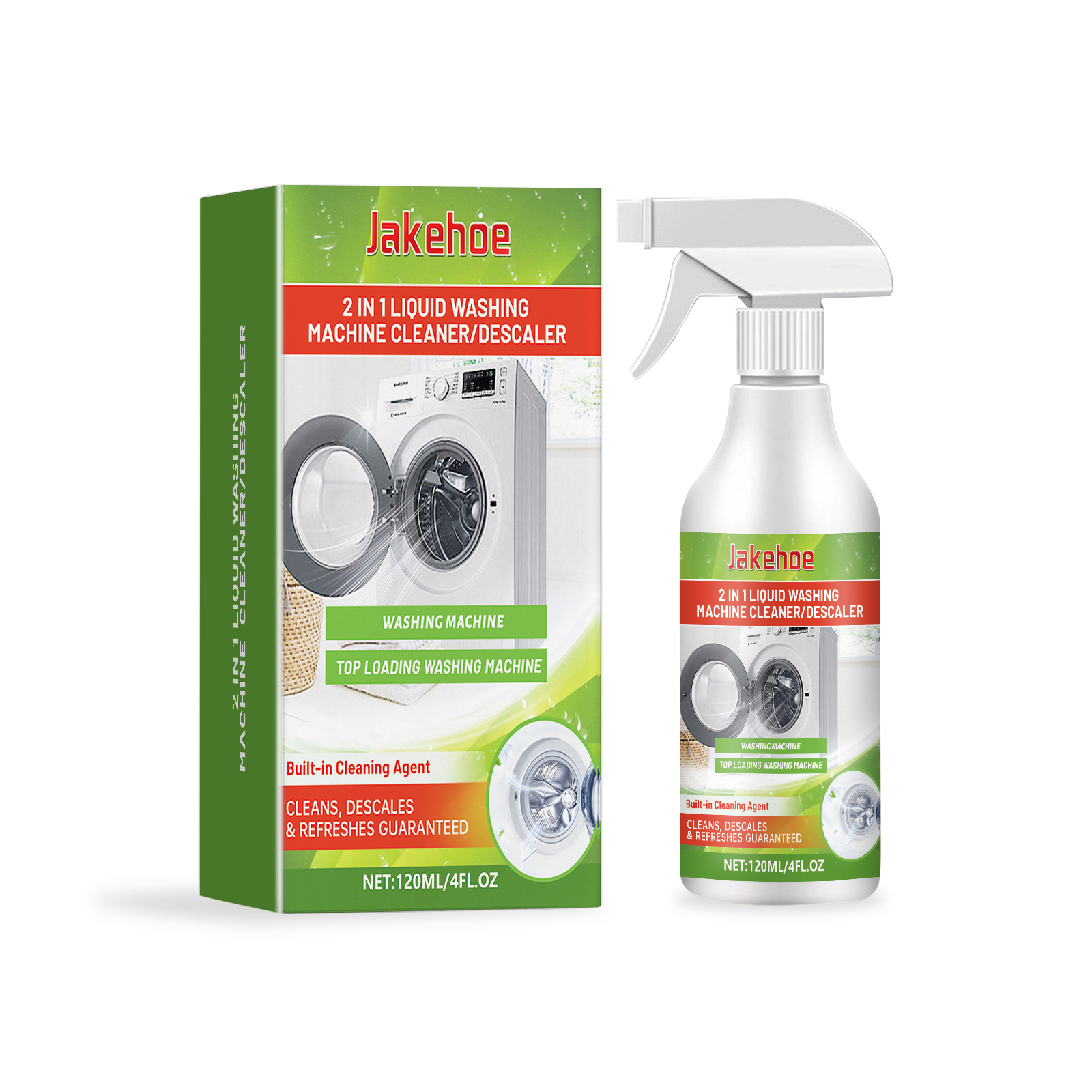 2 in 1 liquid washing machine cleaner