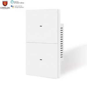 CHNLAN 120 tipi amerikan standart Tuya WiFi akıllı ışık anahtarı Push Button duvar anahtarı 1/2/3 Gang Alexa Google ev ile çalışmak - Product Image 1