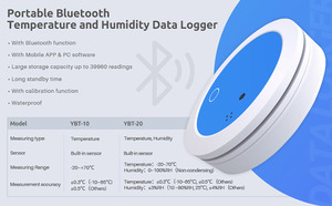 Registrador de datos de temperatura y humedad, medición en tiempo real, tiempo de espera ultralargo, Bluetooth, 1: 2 - Product Image 5