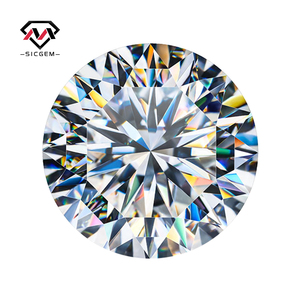 Loose <strong>Moissanite</strong> Stone <strong>Round</strong> <strong>Cut</strong> Shape White Color VVS1 3mm To 18mm China Gemstone Supply Factory Wholesale - Product Image 1