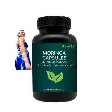 Capsules d'extrait de feuille de Moringa OEM Supplément de feuille de Moringa régule l'équilibre de la glycémie