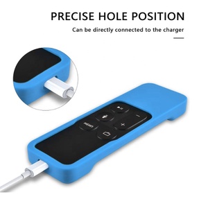 Factory Wholesale Anti-Fall Washable Half-Cover Seven Color Options Silicone <strong>TV</strong> Case for <strong>Apple</strong> TV4 Remote Control Protection - Product Image 4