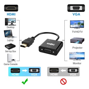 Adaptador Premium OEM HDMI a VGA, con Audio, 1080P, 60Hz, para proyector de Monitor, HDTV, HDMI a VGA, promoción - Product Image 4