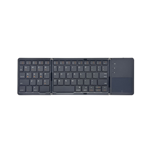 Factory Hot Three-folding <strong>Bluetooth</strong> <strong>Keyboard</strong> 3-folding BT Mini Rechargeable <strong>Keyboard</strong> <strong>with</strong> Touchpad for Tablet PC Mobile Phone - Product Image 6